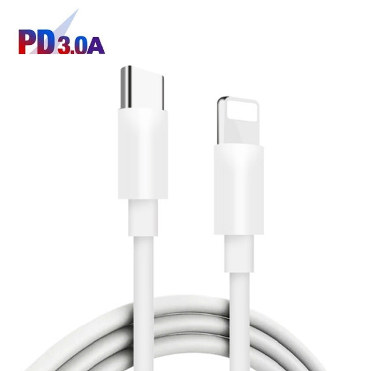 PD25W USB-C / Type-C + QC3.0 USB Dual Ports Fast Charger with USB-C to 8 Pin Data Cable, US Plug, US Plug + USB-C to 8 Pin Cable